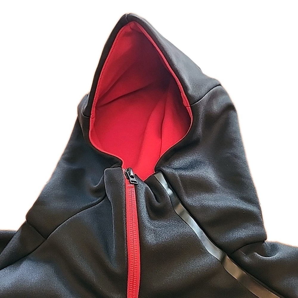adidas AC Milan Training Winter Jacket Men's Red/Black, Size S - Picture 3 of 9